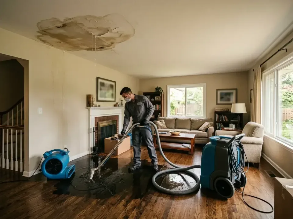 attic-pipe-burst-ceiling-drip-008 — frequently asked questions, Water Damage Restoration & Carpet Care in Blaine, MN